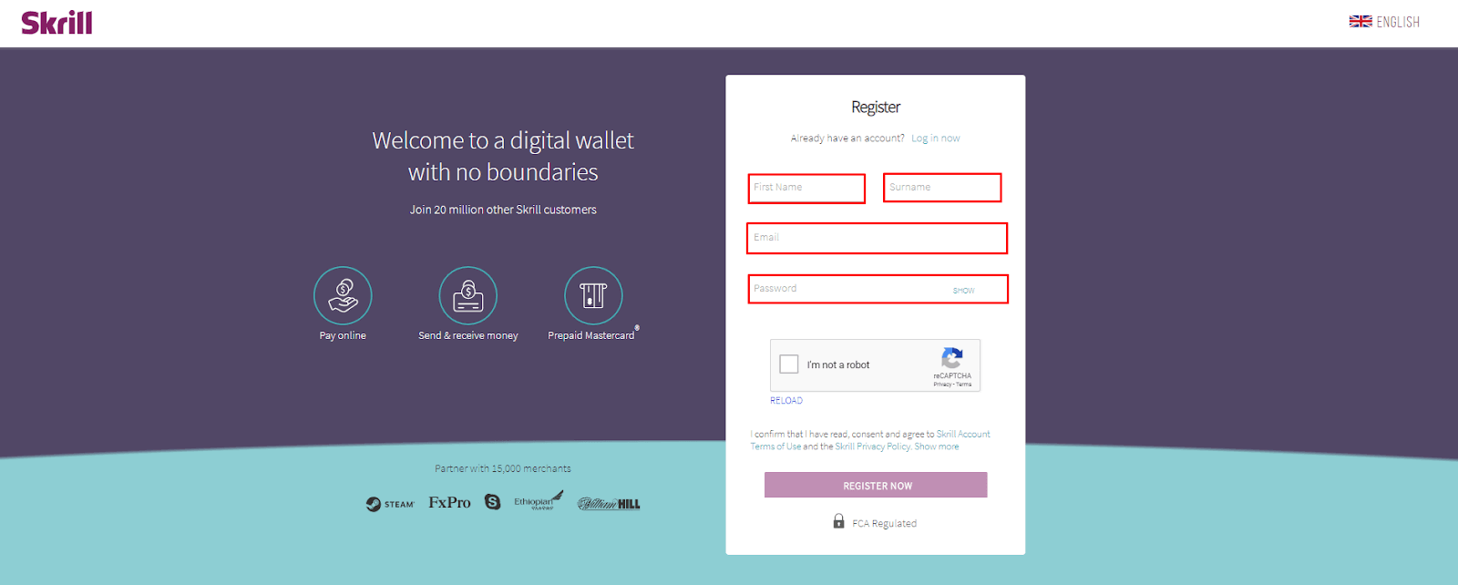 Cách gửi và rút tiền từ Olymptrade bằng Ví điện tử Skrill