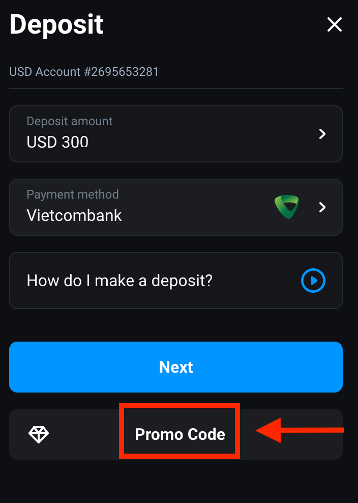 Cara Menyetor Uang di Olymptrade melalui Transfer Bank