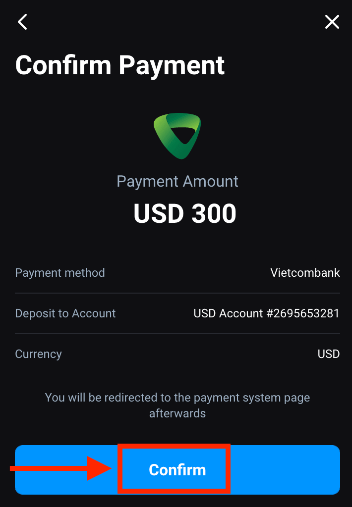 Cara Menyetor Uang di Olymptrade melalui Transfer Bank