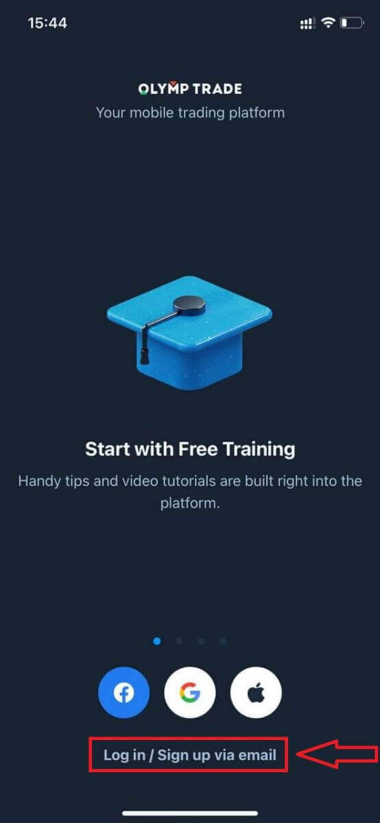 Як зареєструвати обліковий запис на Olymptrade