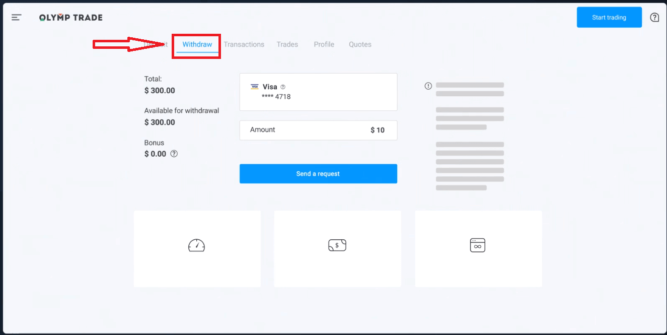 Cómo registrarse y retirar dinero en Olymptrade