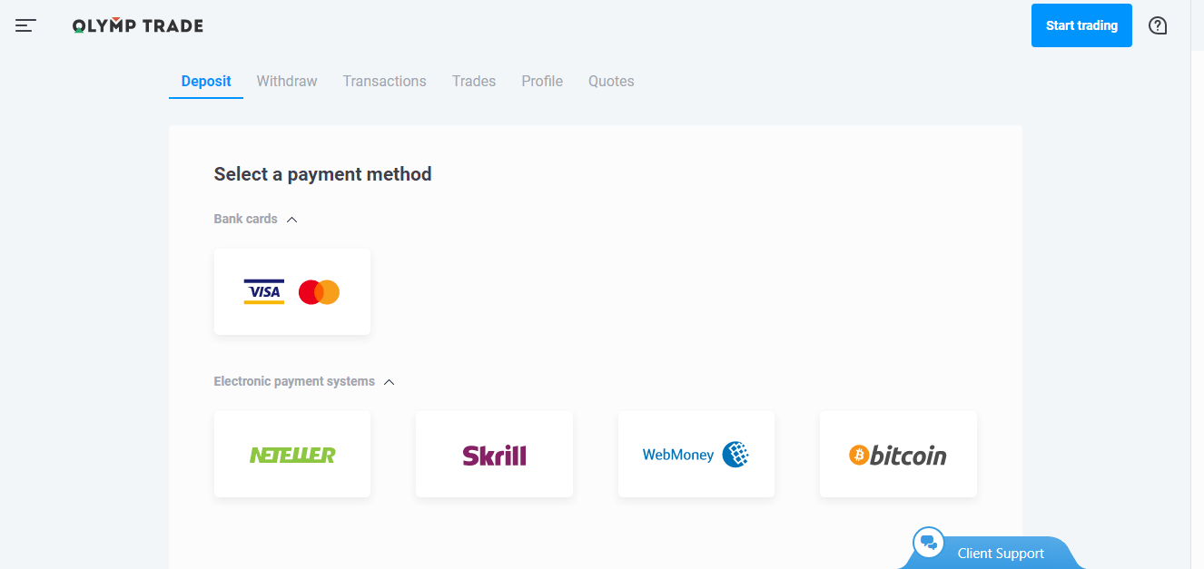 Com accelerar les vostres retirades a Olymptrade