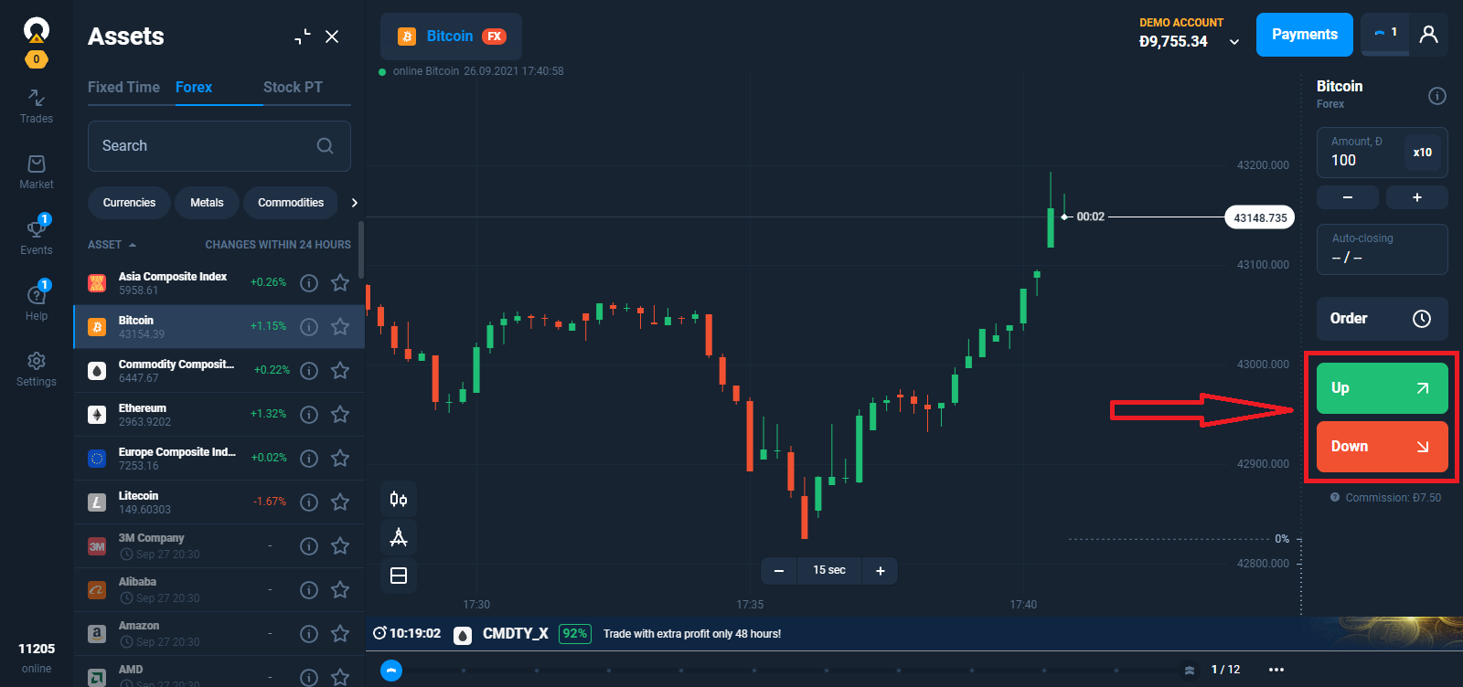 Cómo operar en Forex en Olymptrade