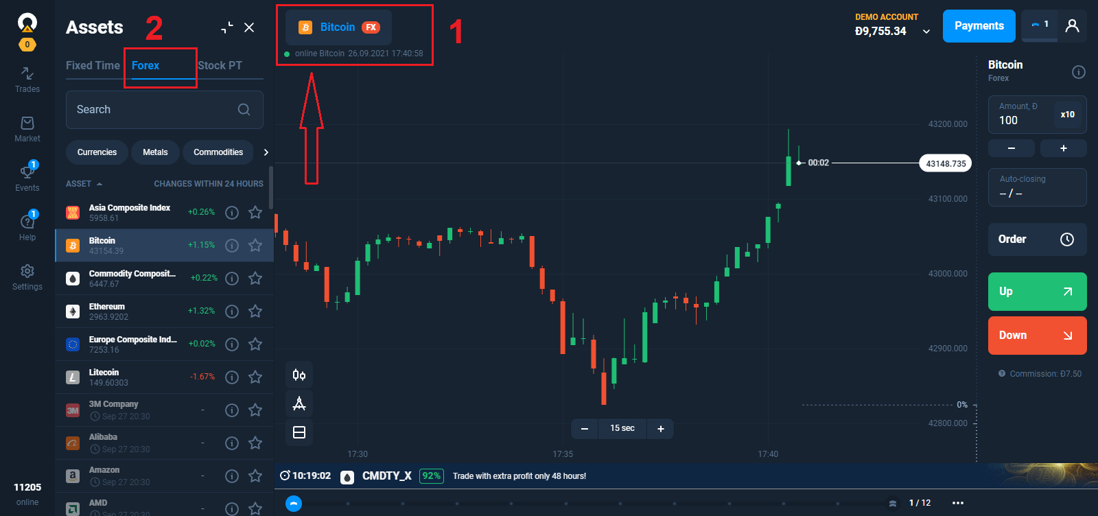Cómo operar en Forex en Olymptrade