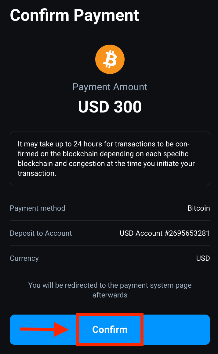 Depożitu Olymptrade permezz ta 'Crypto: Bitcoin, ETH, USDT, Lunu