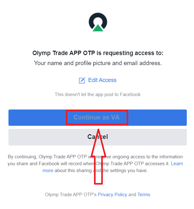 Olymptrade login og kontobekræftelsesproces