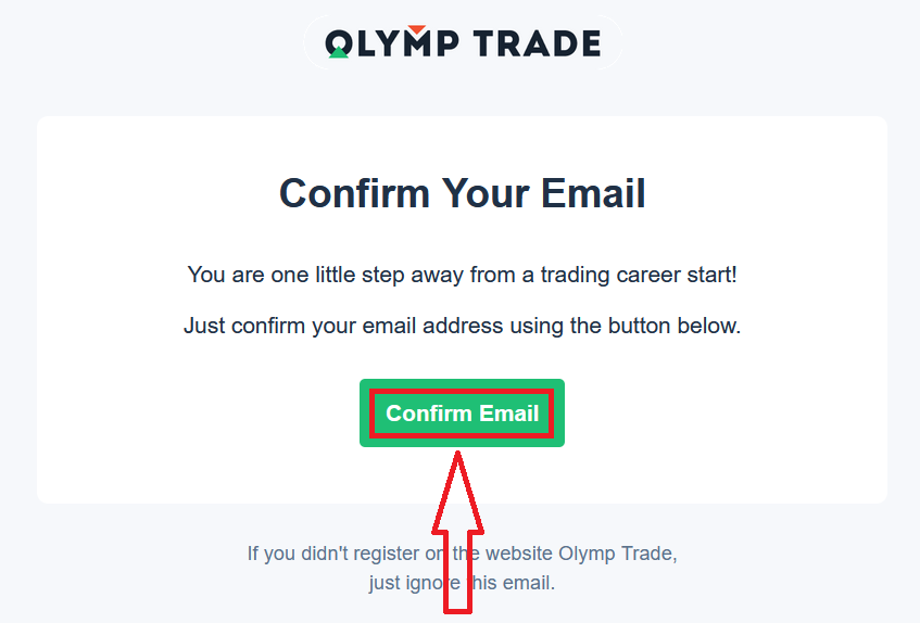 Como abrir uma conta de negociação e registrar-se na Olymp Trade